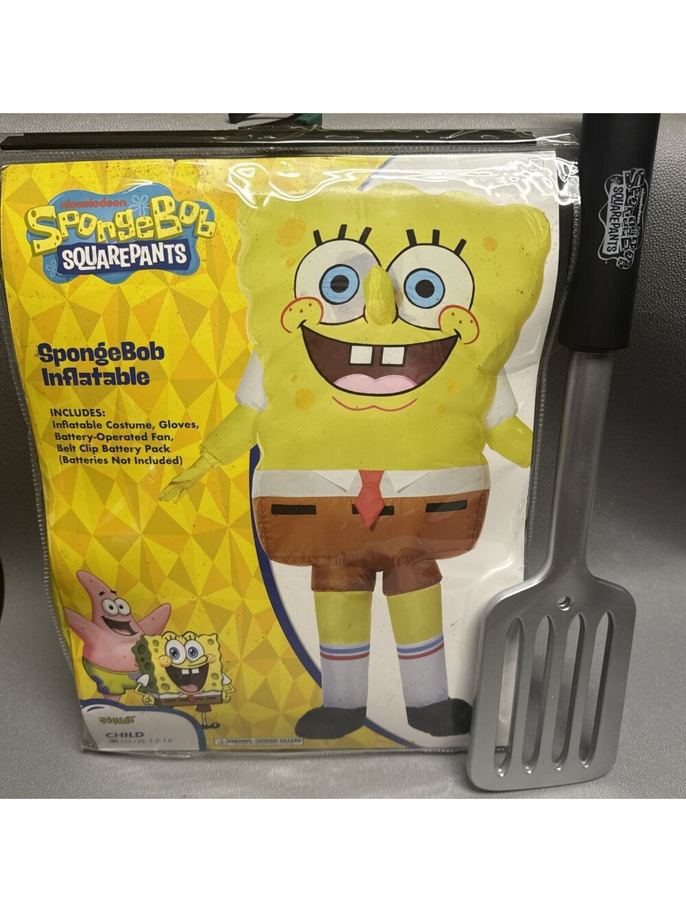 Spirit SpongeBob SquarePants Inflatable Child Costume W/ Spatula Large/XL